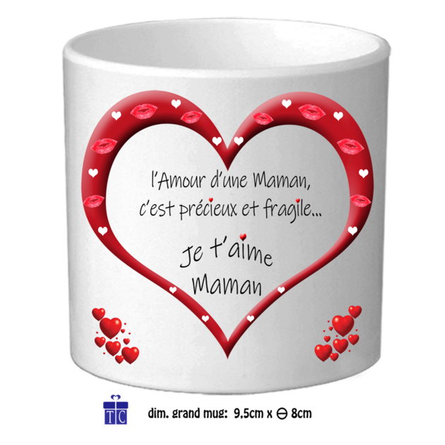 Mug ma Maman Amour - FAMILLE/Maman - texticadeaux
