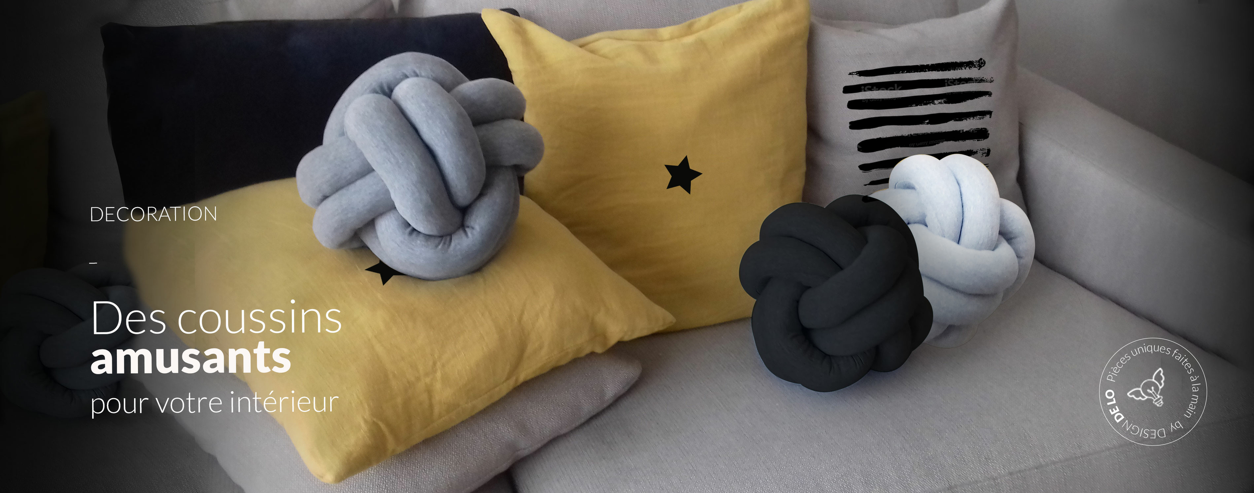 slider coussin noeud touline valid