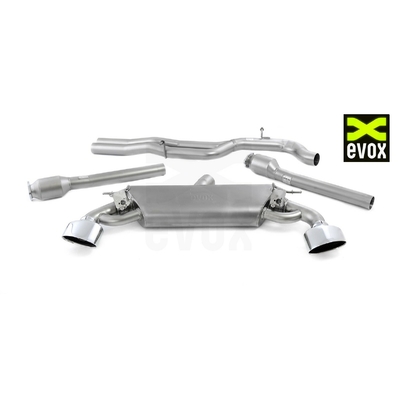 EVOX Silencieux ValveTronic avec MidPipe Audi RS3 (8V) + Catalyseur secondaires