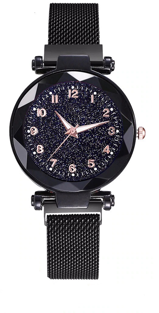 Montre de poignet décontractée et lumineuse pour femme