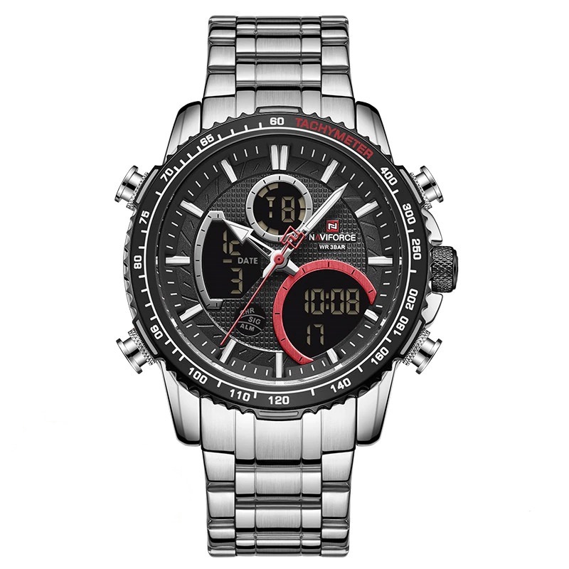 Montre-bracelet de sport à grand cadran pour homme chronographe
