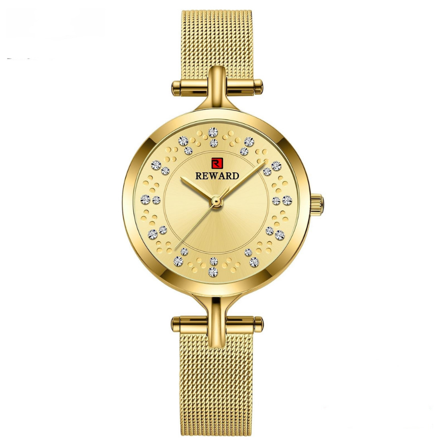 Montre-bracelet tendance à Quartz pour femme en acier inoxydable