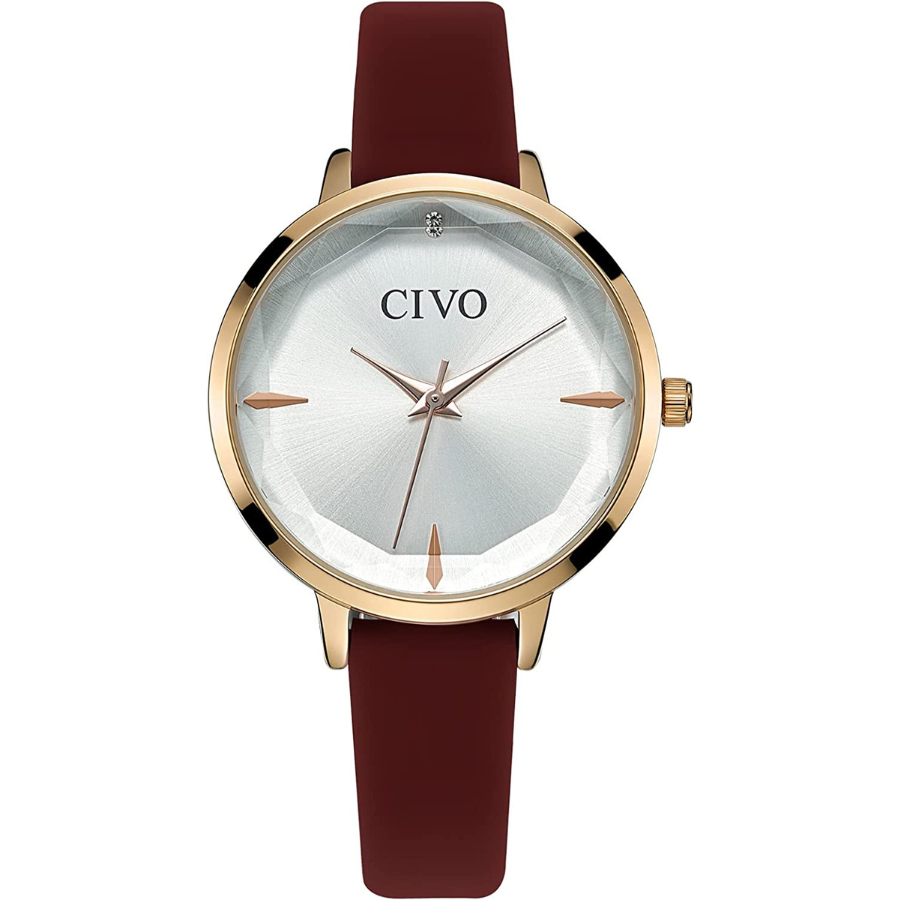 Style intemporel de la montre CIVO Slim Ultra Minimaliste pour femme