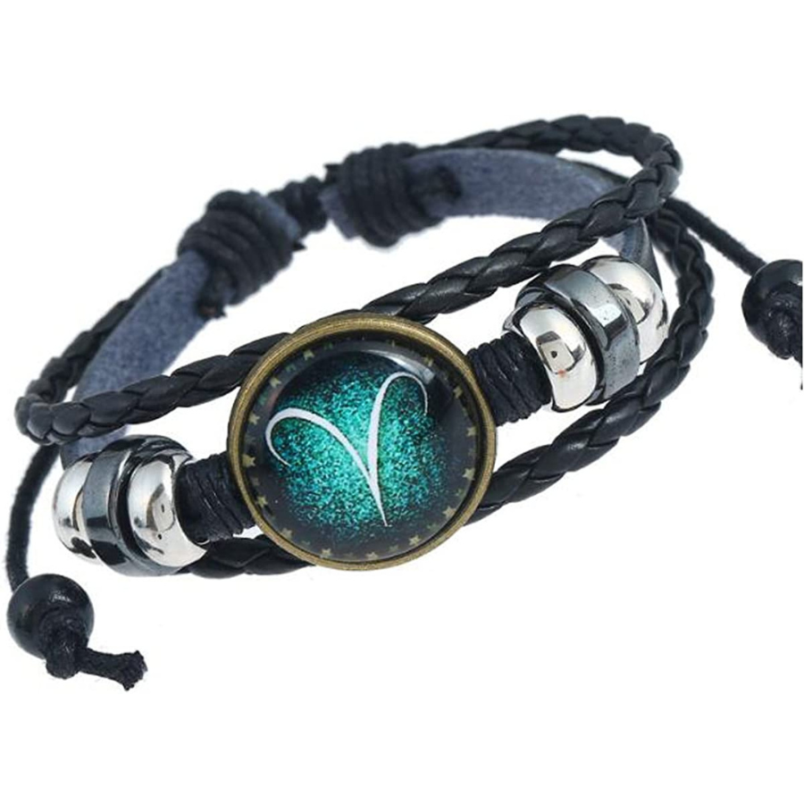 Horoscope Bracelet En Cuir bijoux pour hommes