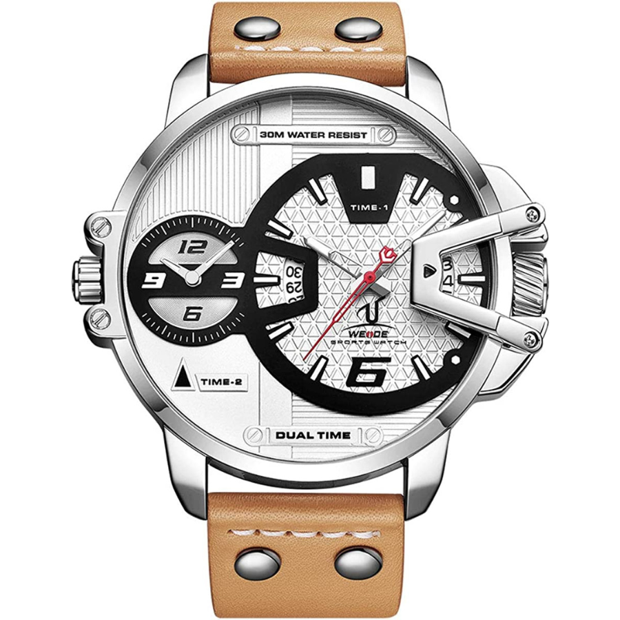 Grosse montre blanche pour homme