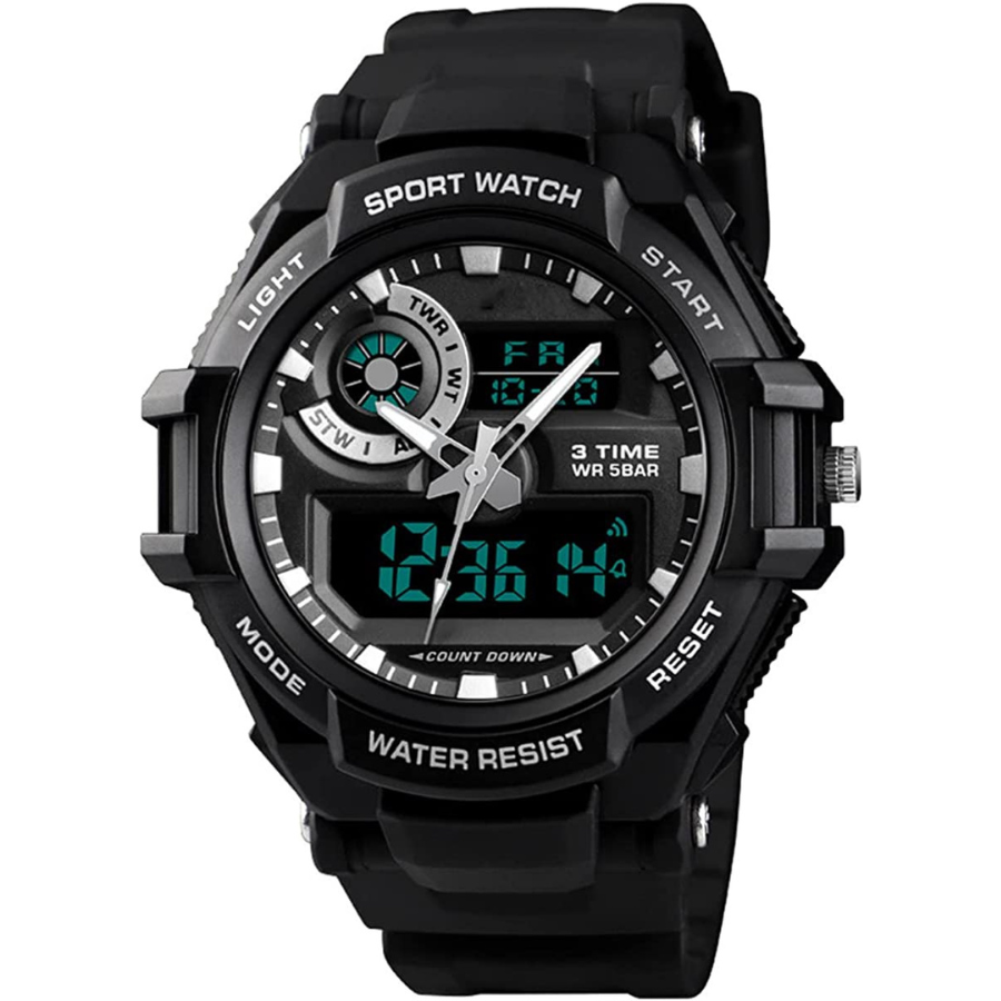 Montre de Sport pour hommes, Cool et lumineuse, bracelet en Silicone haut de gamme