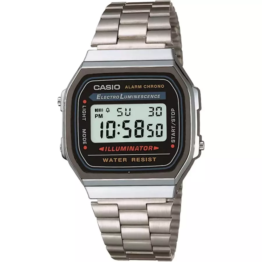 Casio Collection A168WA - Une montre fiable avec bracelet en acier inoxydable
