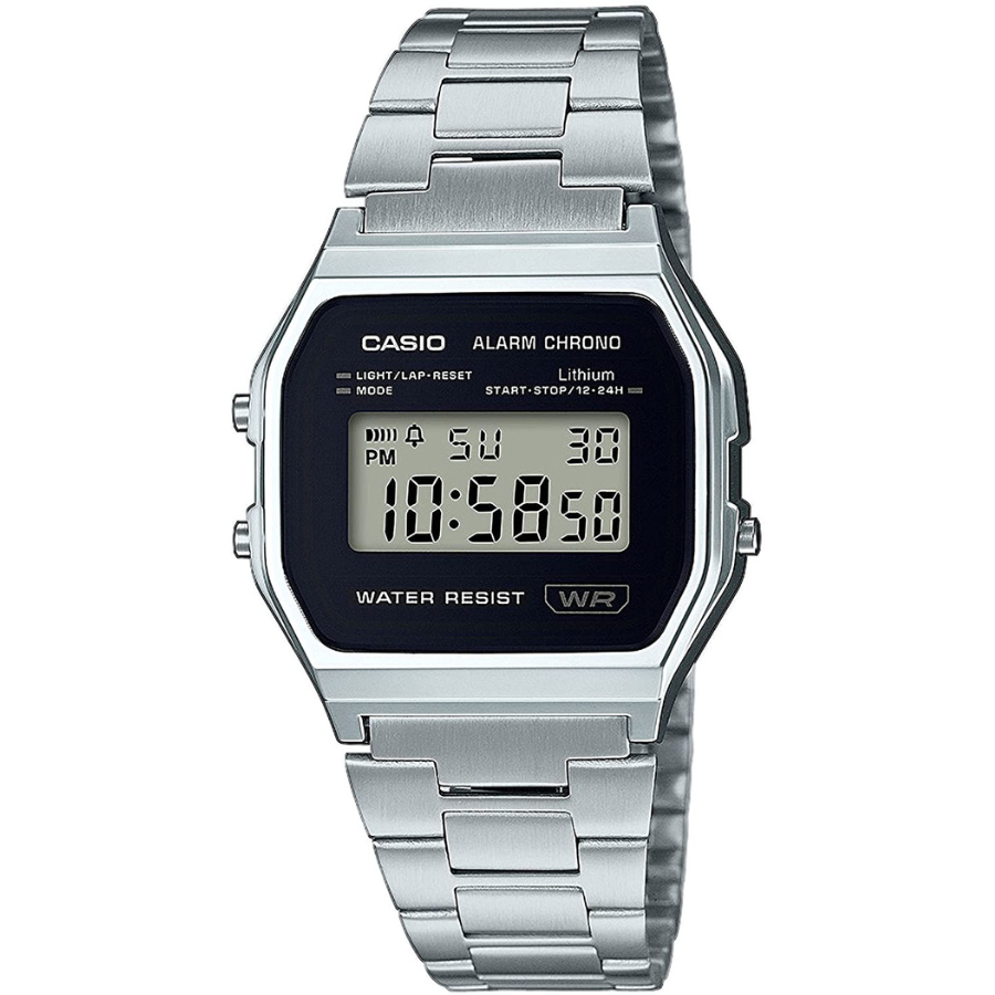 La montre argentée de la mode intemporelle - la Casio A158WEA-1EF