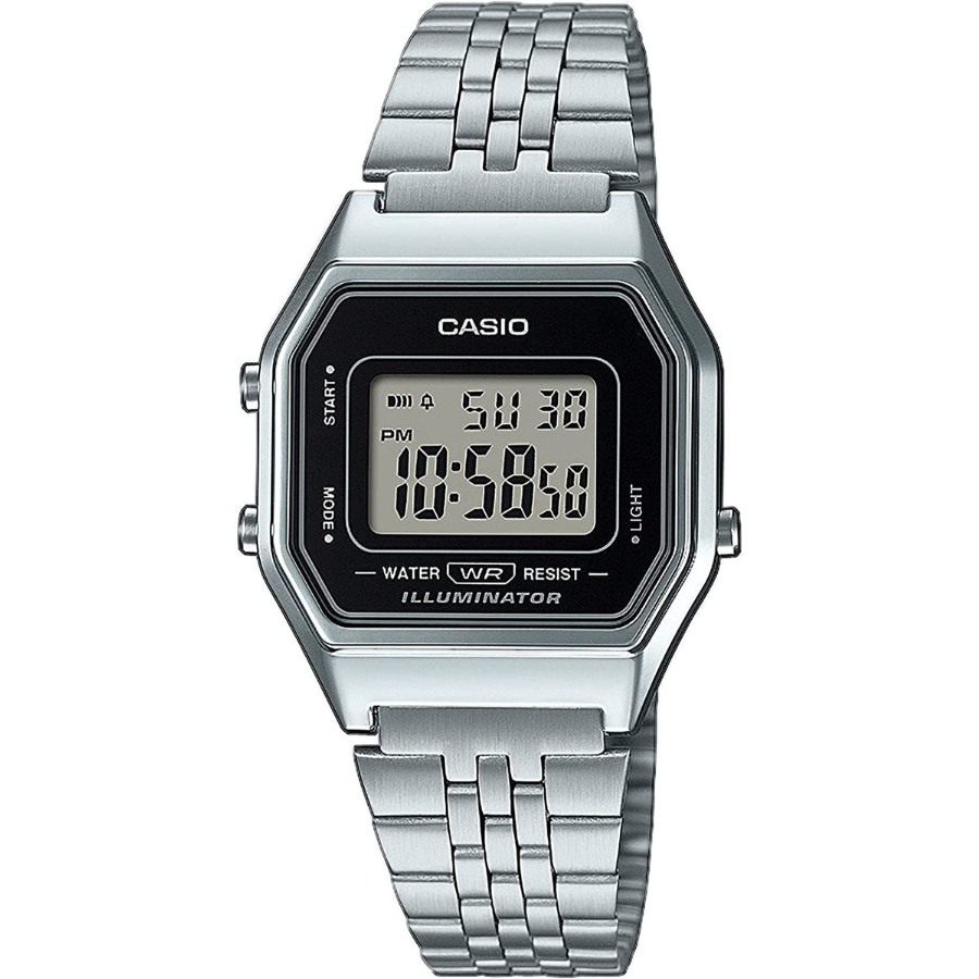 Le bracelet en acier inoxydable élégant et durable de la montre Casio LA680WEA-1EF