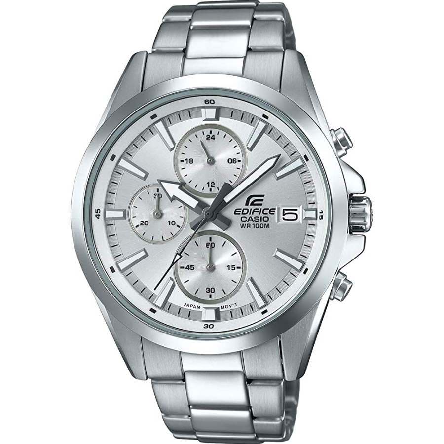 Montre à quartz chronographe Casio Edifice avec bracelet en acier inoxydable EFV-560D-7AVUEF