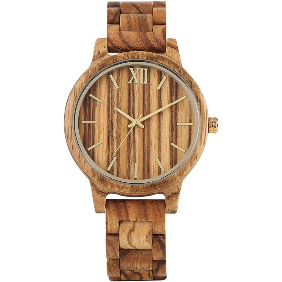 Montres en bois chiffres romains