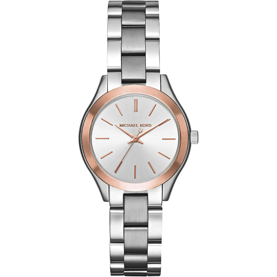 Montre Michael Kors Mini Slim Runway argentée pour femme