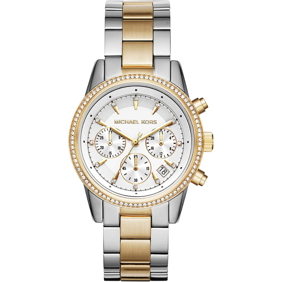 Michael Kors RITZ Argenté/Doré Montre Pour Femme - une montre raffinée avec une sensation de luxe