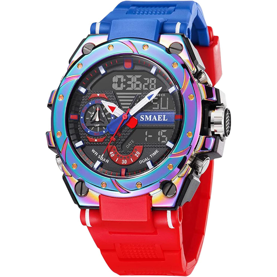La montre de sport numérique pour homme BEN NEVIS étanche à 5 bars avec alarme chronographe éclairage LED montres de date