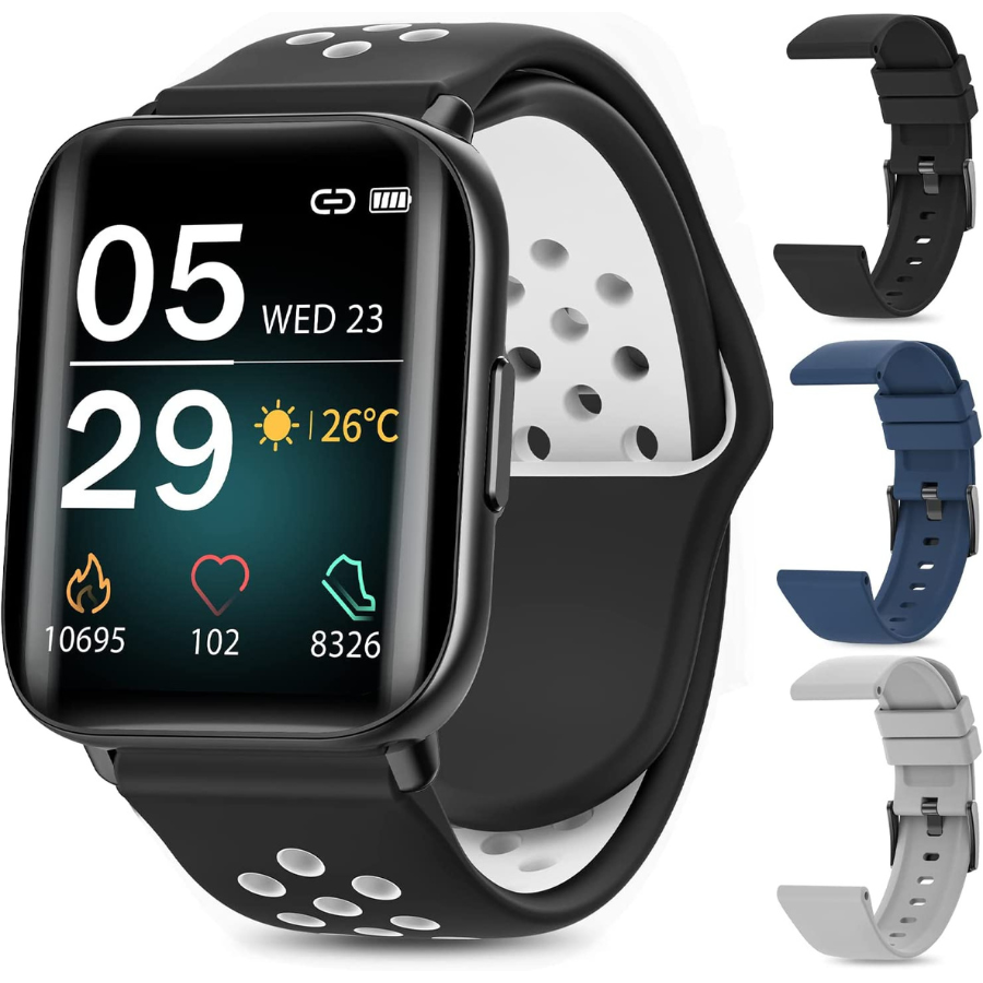 Montre connectée pour hommes PIULAXIU - Smartwatch moderne et fine pour les utilisateurs d\'Android et d\'iOS