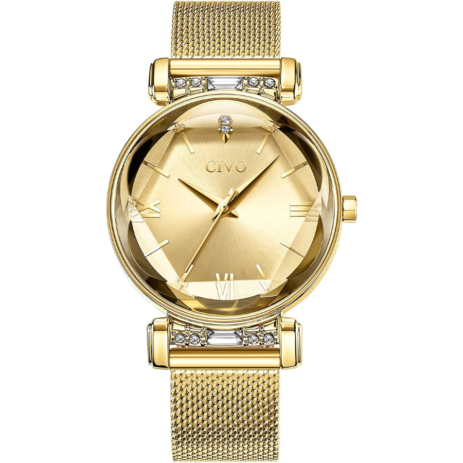 Montre CIVO pour femme en acier inoxydable et or - Le cadeau parfait pour toute femme