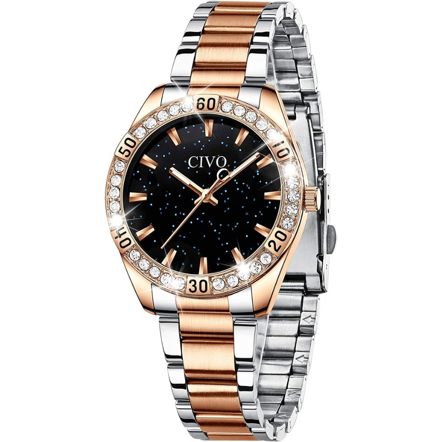 La montre pour femme étanche CIVO Or Rose, élégante et durable