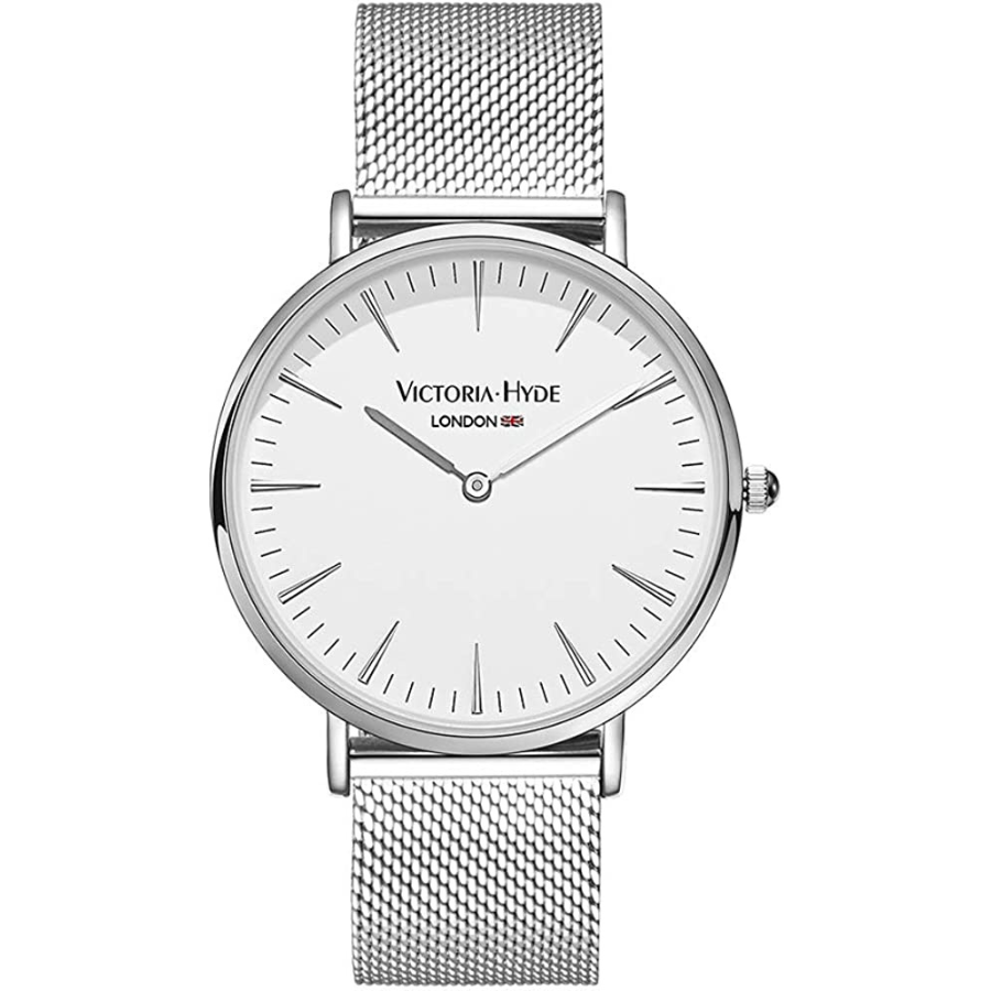 L'élégance de la montre Blanc argenté pour femmes et Hommes VICTORIA HYDE