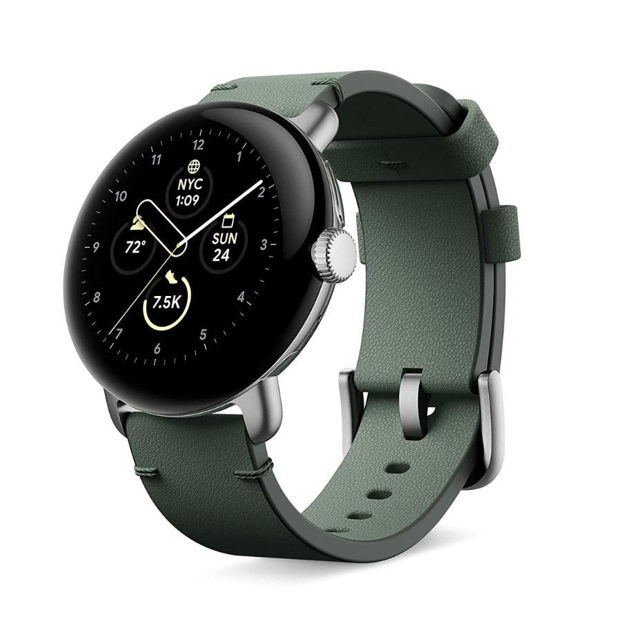 Démarquez-vous avec style grâce au bracelet en cuir vert de la Google Pixel Watch