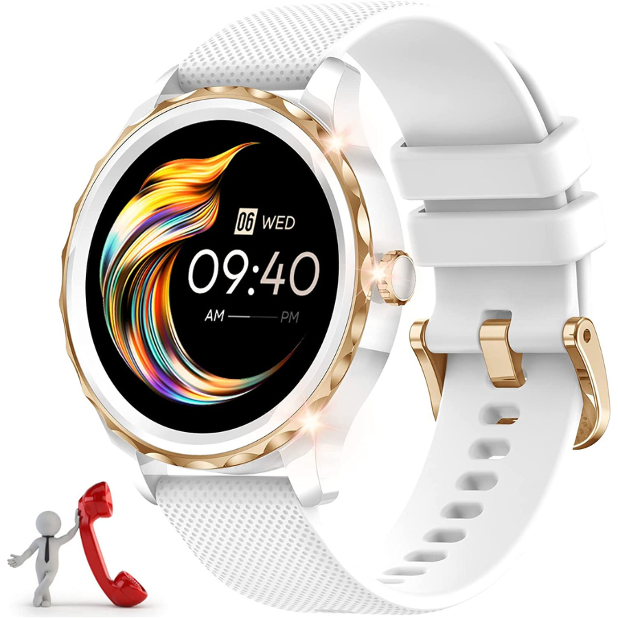 La montre intelligente parfaite pour les femmes : La montre connectée d\'Efolen avec appel Bluetooth