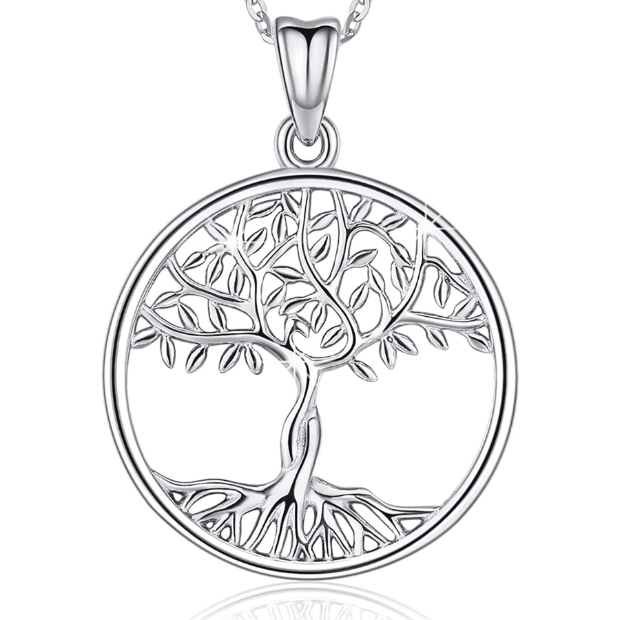 Collier de l\'arbre de vie en argent sterling pour les femmes