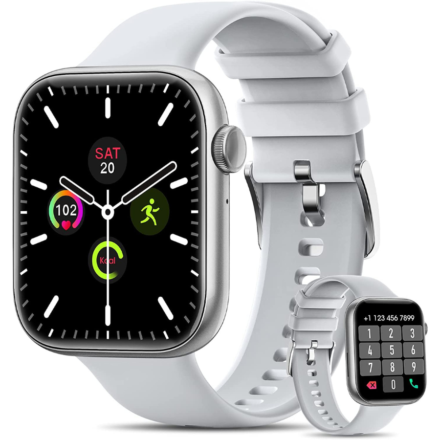 KIQULOV Montre Connectée - La Smartwatch avec Appels Bluetooth pour Android et iOS