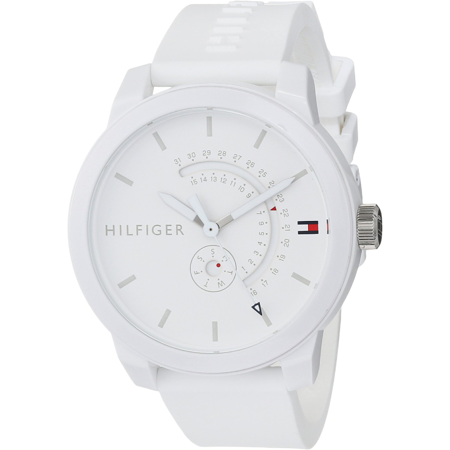 Montre Homme Tommy Hilfiger avec Bracelet en Silicone Blanc 1791481