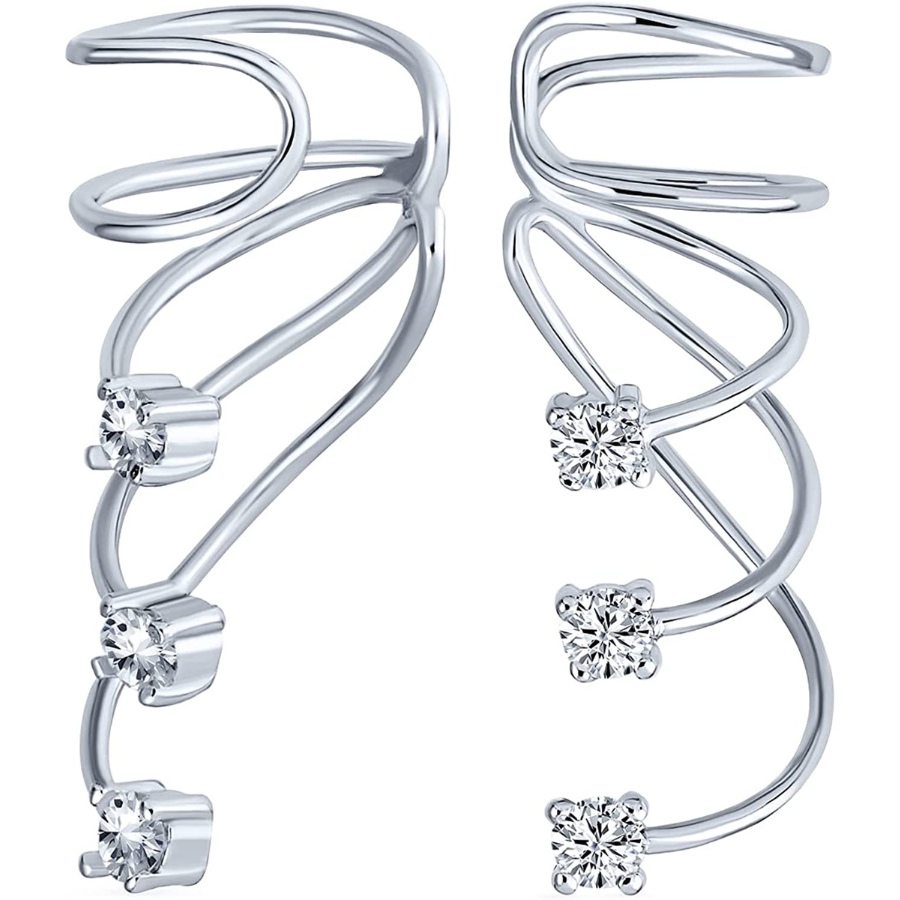 Boucles d\'oreilles spirale en argent sterling et plaqué or : Un bijou minimaliste pour un look moderne
