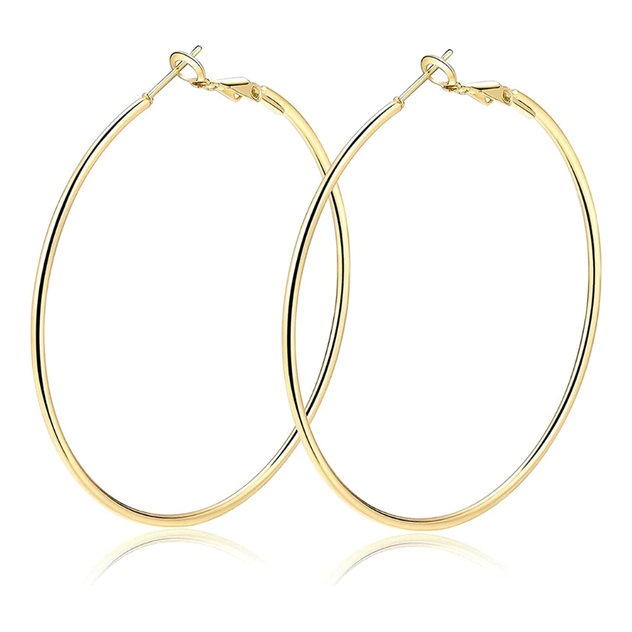 AURSTORE - Boucles d\'oreilles créoles en acier inoxydable pour les femmes - Un bijou intemporel