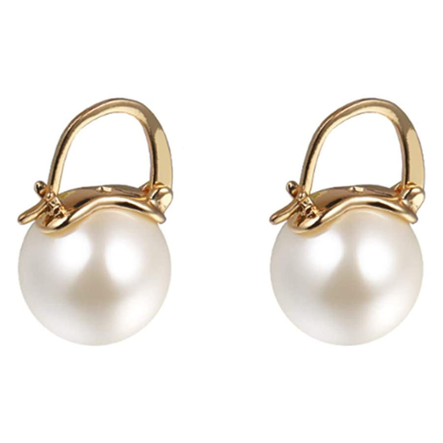 Boucles d\'oreilles pendantes en perles plaqué or pour femmes : un bijou raffiné de YAXUN