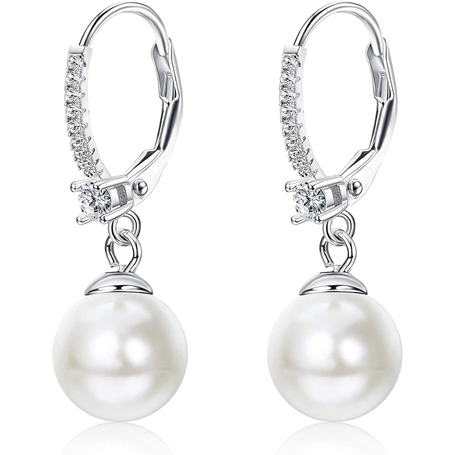 YADOCA: Boucles d\'Oreilles Perles Argent pour Elle