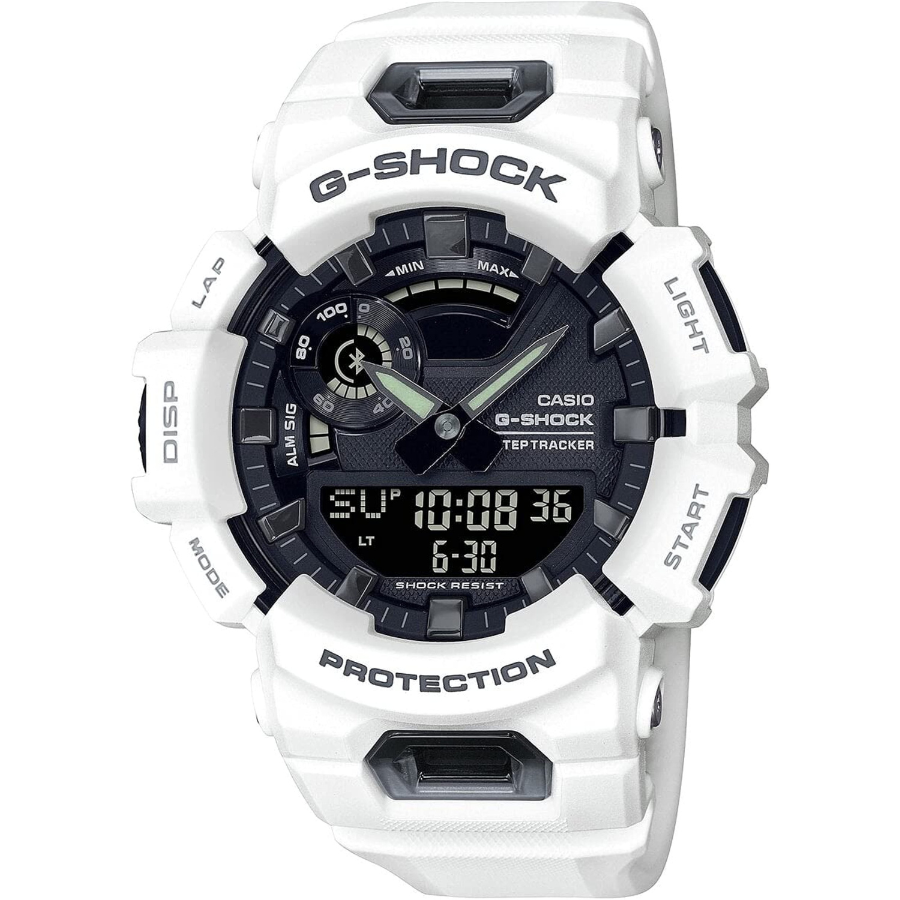 Casio G-Shock Montre Sportive Bracelet GBA-900-7AER avec Fonctionnalités Bluetooth et Chronographe