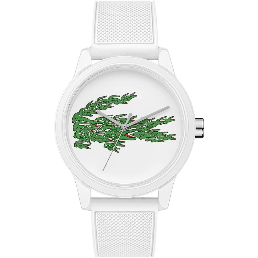 Lacoste 2011039 - Montre Homme Silicone Blanc : Chic et Pratique au Quotidien