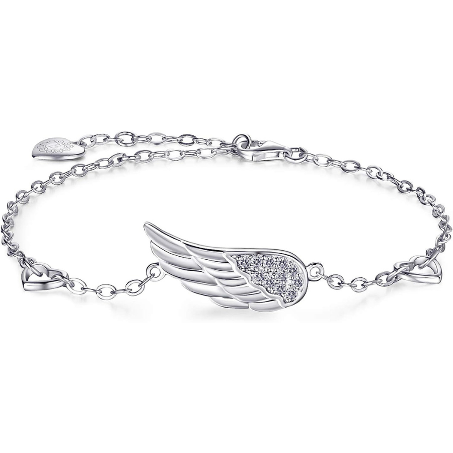 Bracelet Ailes d'Ange en Argent 925 - Cadeau Luxueux pour Femmes