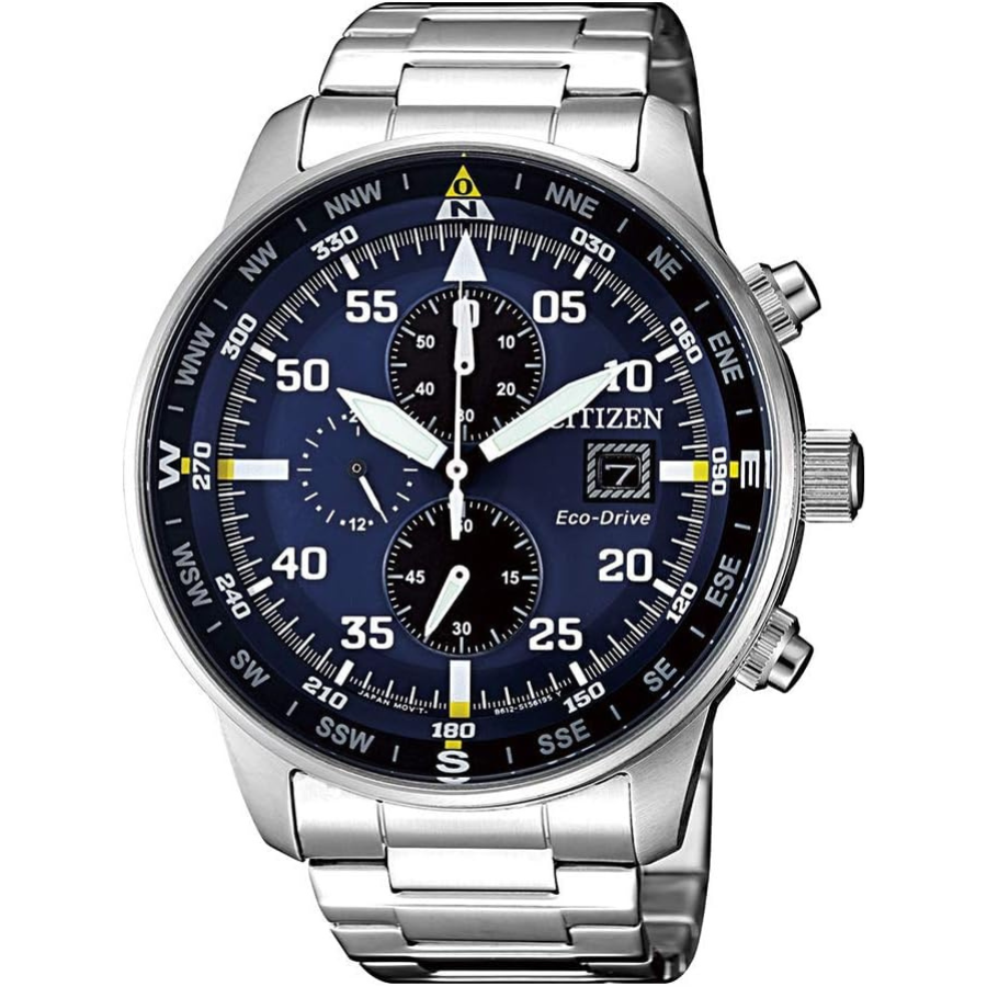 Montre Citizen CA0690-88E Aviator chronographe en acier inoxydable pour homme