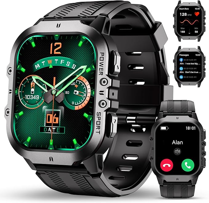Test OUKITEL BT20 avis complet montre connectée militaire écran 1.96 pouces