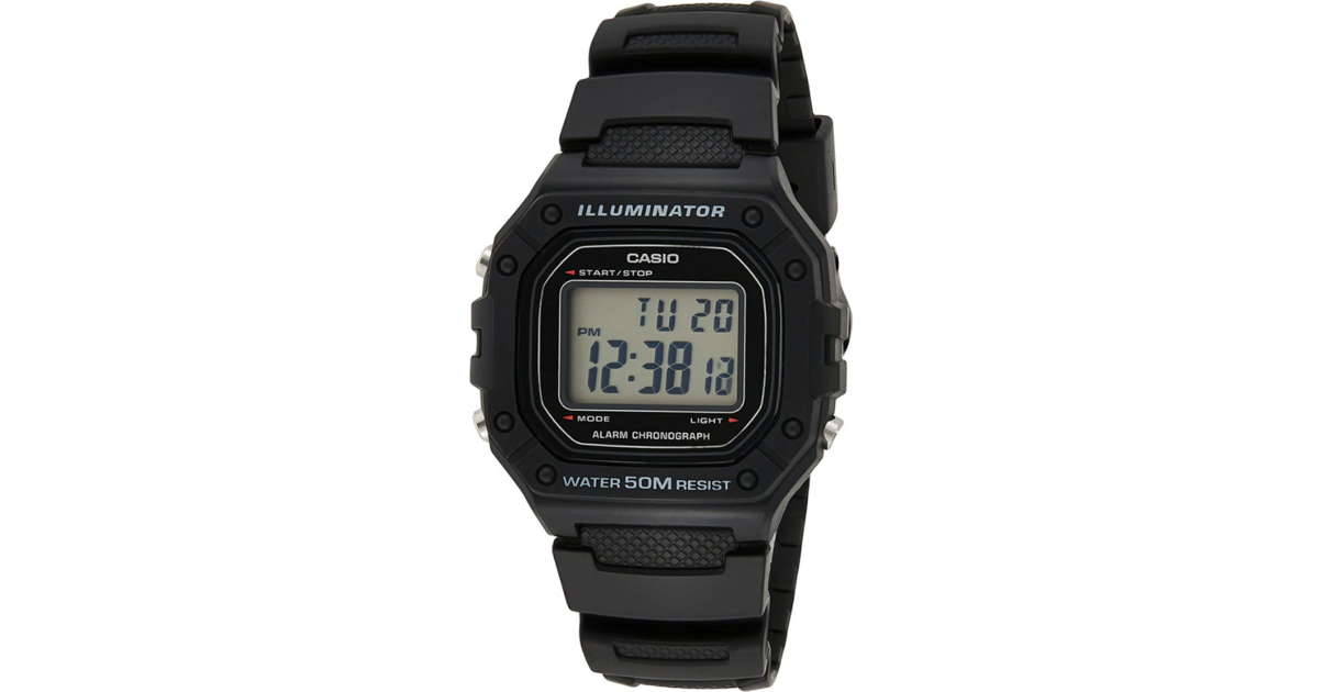 Đồng Hồ Điện Tử Unisex Casio W-218H-1BVDF Trẻ Trung Năng Động Màu Đen