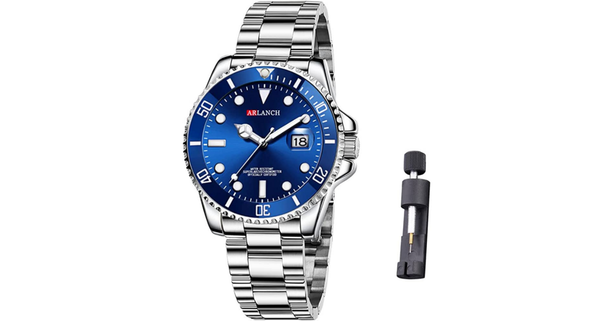 Montre Homme Cuir Ultra-Légère Étanche 30 M – Quartz Lumineuse, Style Élégant Noir/Bleu/Blanc