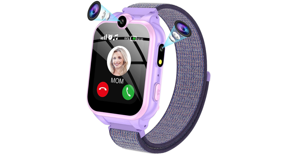 Montre Intelligente Enfant Avec Appareil Photo - 22 Jeux Éducatifs - Rose