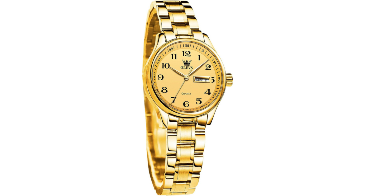 Montre Bracelet Kelton Cadran Doré - Occasion, Pile à Changer, Homme