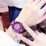 Femmes-aimant-boucle-chanceux-fleur-montre-de-luxe-dames-strass-Quartz-montre-Bracelet-ensemble-Relogio-Feminino
