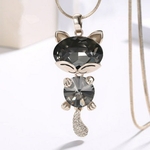 New-Fashion-Blue-Crystal-Fox-Cat-Long-Necklaces-Pendants-For-Women-Simple-Elegant-Trendy-Jewelry-Sweater