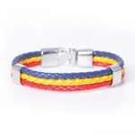 Romania Flag_bracelet-en-cuir-avec-identification-ave_variants-5