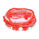 Boh-me-rouge-multi-couche-Bracelets-Bracelets-pour-femmes-accessoires-bijoux-color-cristal-perles-Bracelet-ensemble