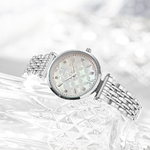 Shengke-montre-Quartz-pour-femmes-bracelet-en-acier-inoxydable-coque-cadran-Surface-strass-Top-luxe-dames