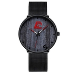 Montre-Homme-Ultra-Mince-Fashion-et-elegante-noir-rouge