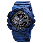 Montre-Bracelet-numerique-de-luxe-pour-homme-resistante-aux-chocs-et-etanche-camouflage-bleu