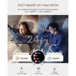 Sanorum Montre Connectée Femme avec Appel Bluetooth