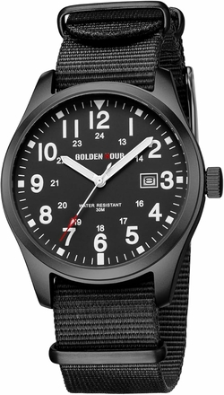 LGT JWLS Montre Femme avec Aiguilles Fluorescentes et Indicateur des