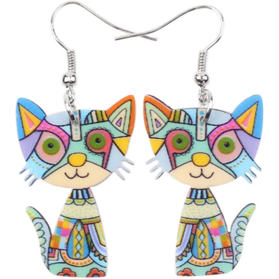 Boucles d'Oreilles BONSNY en Forme de Chat